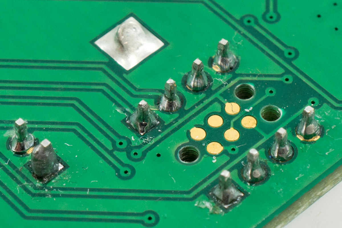 6-pin small PCB footprint to IDC MCU debug cable