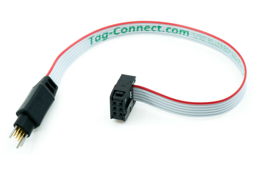 6-pin Small PCB Footprint To IDC MCU Debug Cable | Tag-Connect