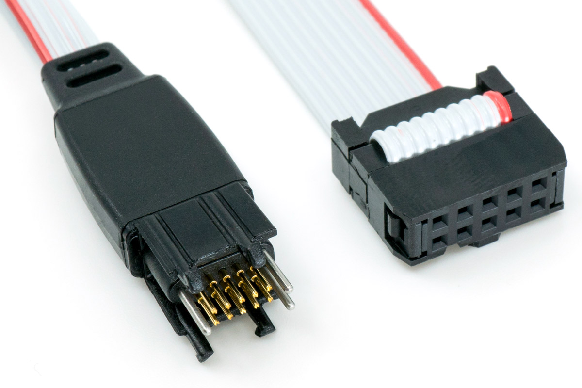 10-Pin No-Legs Plug-of-Nails™ IDC cable - MCU debug